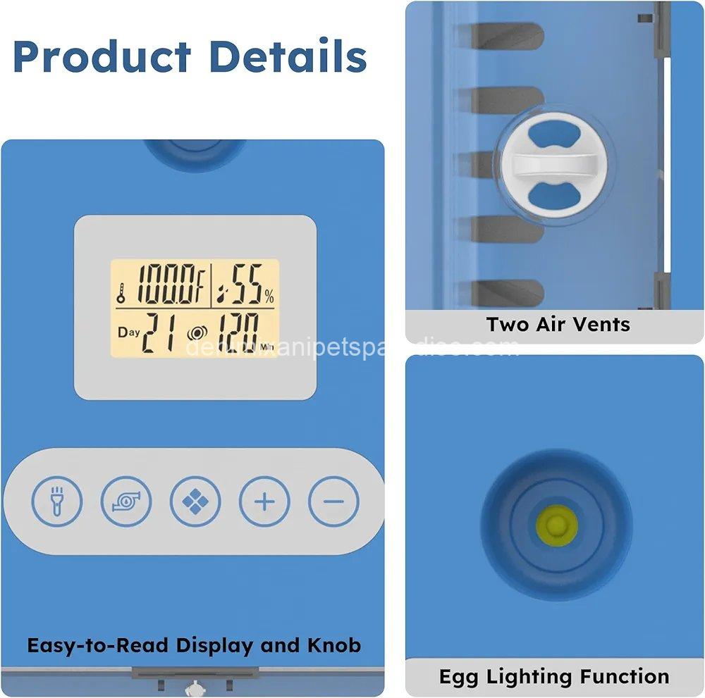 70 Egg Incubator with Automatic Turning & Humidity Control, Digital Poultry Hatcher for Chicken 8 70 Egg Incubator with Automatic Turning & Humidity Control, Digital Poultry Hatcher for Chicken - Image 8