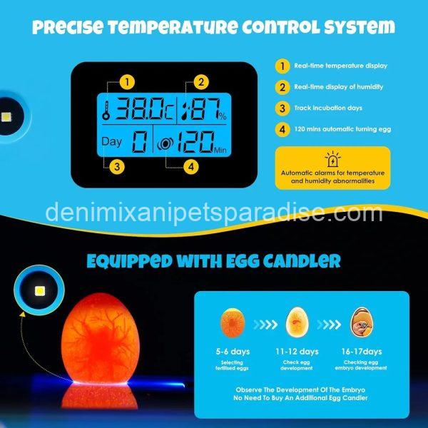 25 Egg Incubator Digital Poultry Hatcher Machine with Automatic Egg Turning, - Image 7
