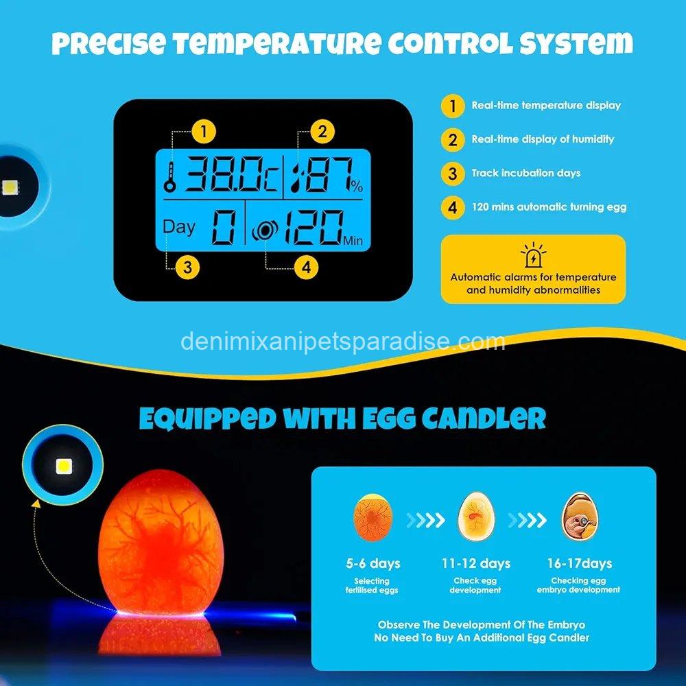 25 Egg Incubator Digital Poultry Hatcher Machine with Automatic Egg Turning, 7 25 Egg Incubator Digital Poultry Hatcher Machine with Automatic Egg Turning, - Image 7