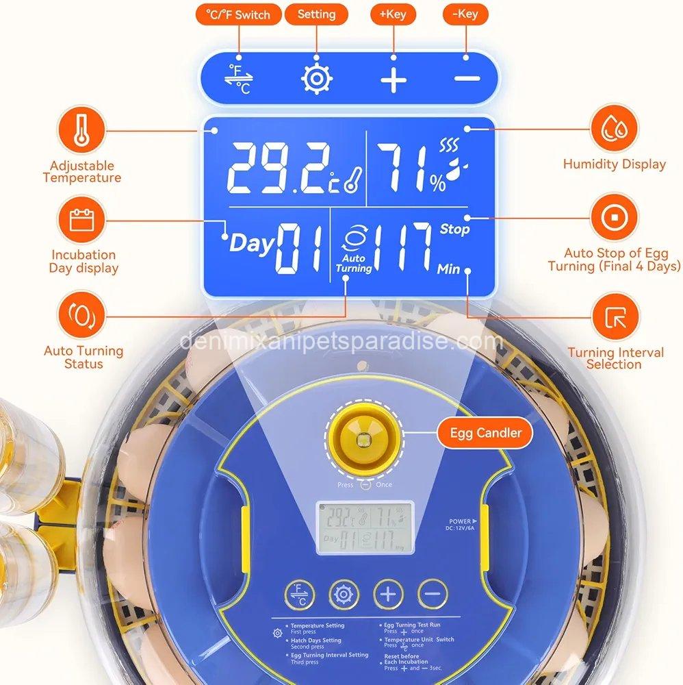 18 Egg Incubator, for Hatching Eggs with Automatic Egg Turner 3 18 Egg Incubator, for Hatching Eggs with Automatic Egg Turner - Image 3