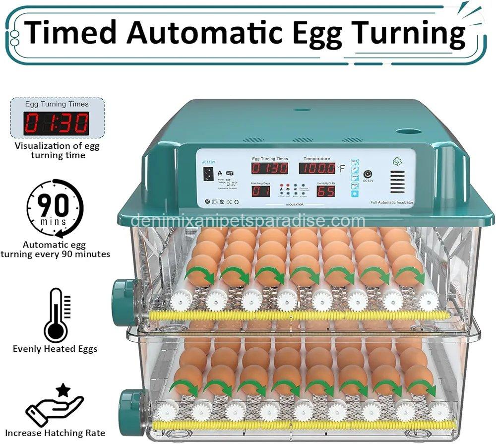 Incubators for Hatching 120 Eggs, Egg Incubator with Automatic Egg Turning and Humidity Monitor, 1 Incubators for Hatching 120 Eggs, Egg Incubator with Automatic Egg Turning and Humidity Monitor,