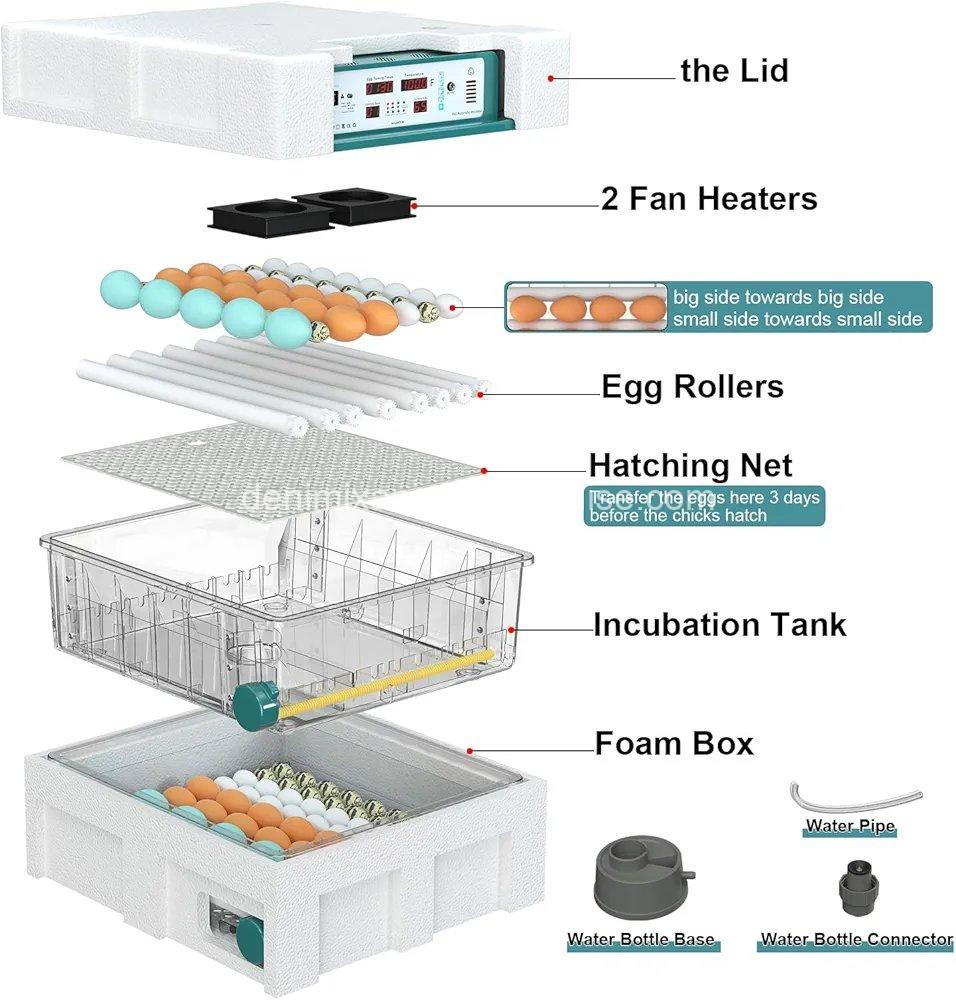 Incubators for Hatching 120 Eggs, Egg Incubator with Automatic Egg Turning and Humidity Monitor, 8 Incubators for Hatching 120 Eggs, Egg Incubator with Automatic Egg Turning and Humidity Monitor, - Image 8