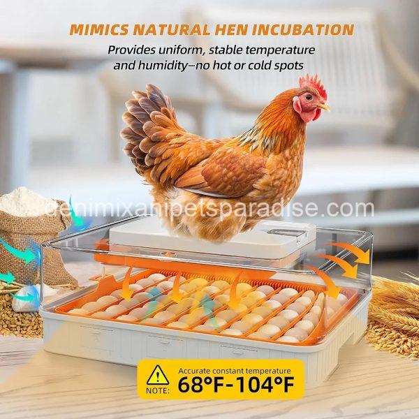 56 Egg Incubator, Automatic Turning & Smart Temp/ - Image 4