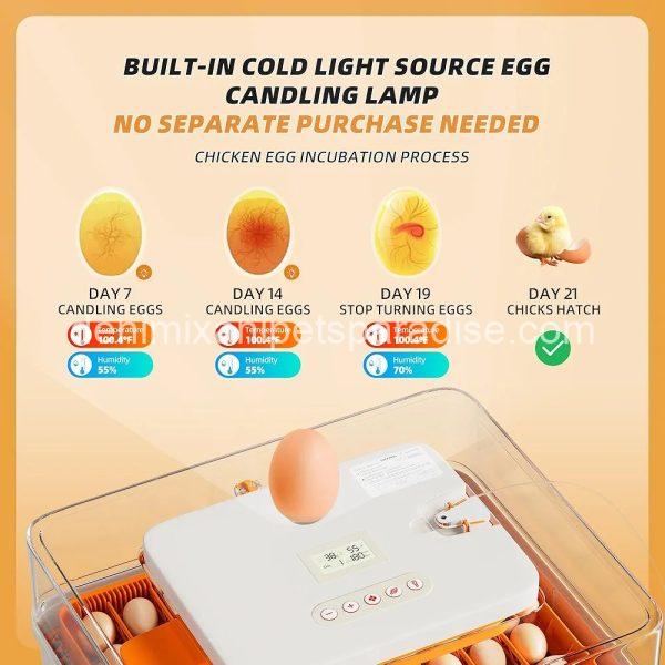 56 Egg Incubator, Automatic Turning & Smart Temp/ - Image 5