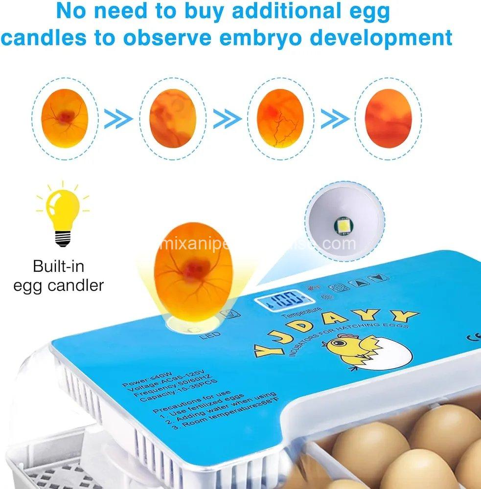 Incubators for Hatching Eggs 15-35 Eggs Incubator with Automatic Egg 2 Incubators for Hatching Eggs 15-35 Eggs Incubator with Automatic Egg - Image 2