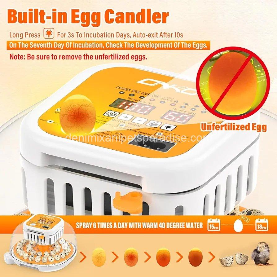 36 Quail Incubators for Hatching Eggs, Quail Egg Incubator with Automatic Egg Turning and Humidity Control, 6 36 Quail Incubators for Hatching Eggs, Quail Egg Incubator with Automatic Egg Turning and Humidity Control, - Image 6