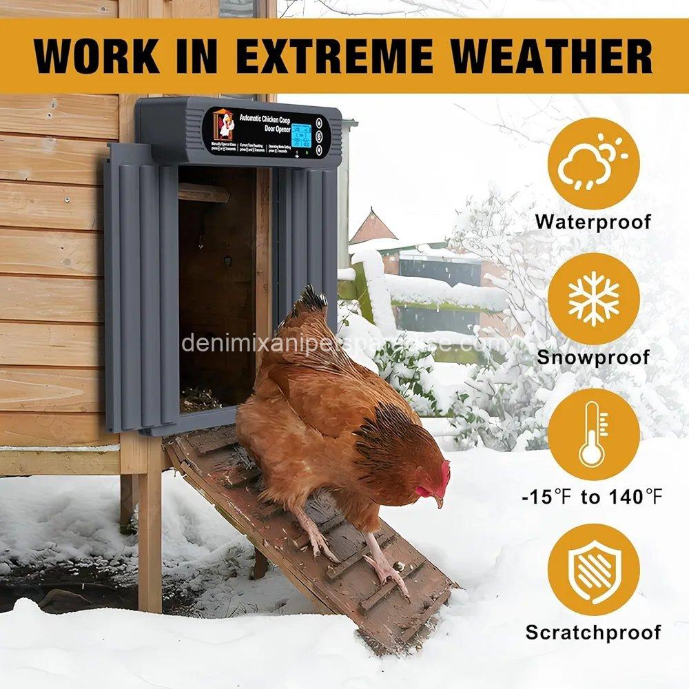 Automatic Chicken Coop Door, Anti-Pinch Protection, Extra Large Size, 3 Automatic Chicken Coop Door, Anti-Pinch Protection, Extra Large Size, - Image 3