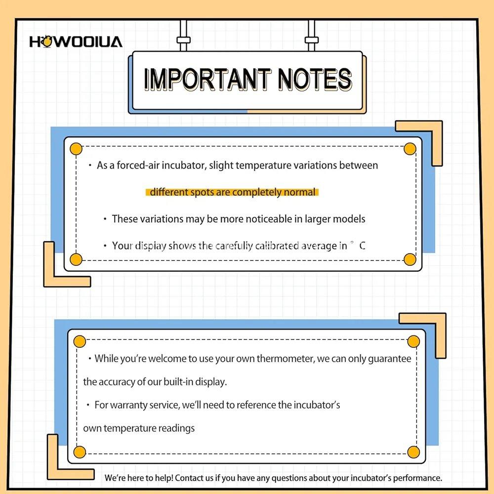 HOWOOlUA 56 Egg Incubator for Hatching Eggs with Auto Turn,  9 HOWOOlUA 56 Egg Incubator for Hatching Eggs with Auto Turn,  - Image 9