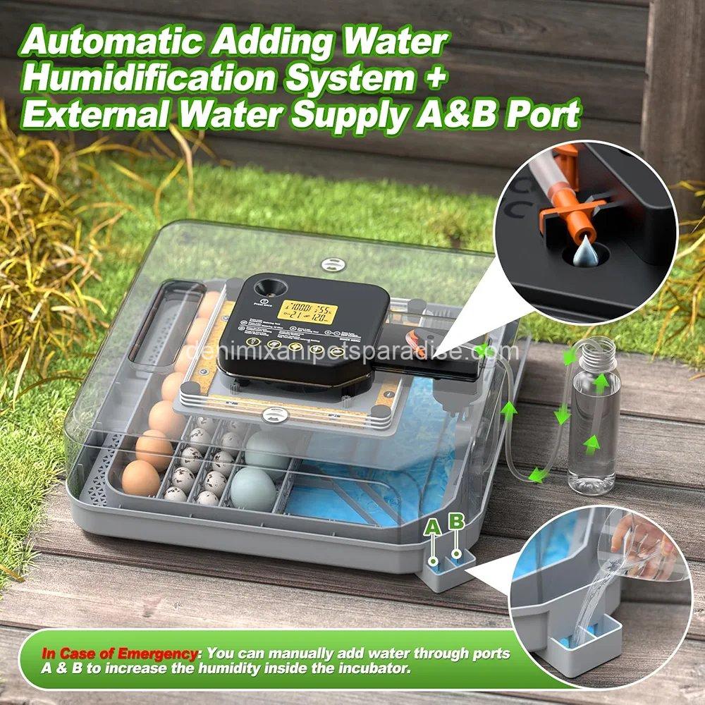 Egg Incubator for Hatching 48-132 Chicken/Quail/Turkey Eggs, 360° View Poultry 3 Egg Incubator for Hatching 48-132 Chicken/Quail/Turkey Eggs, 360° View Poultry - Image 3