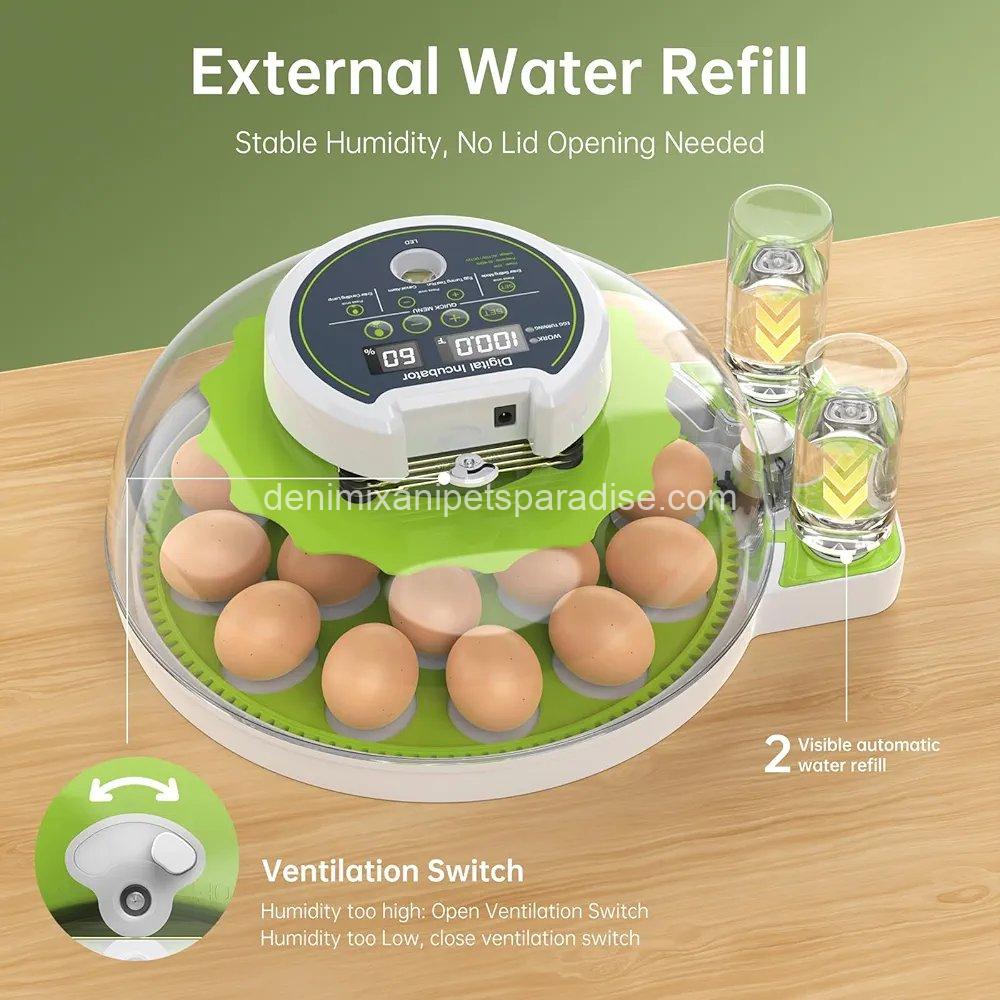 8 Egg Incubator with Automatic Egg Turning, Temperature & Humidity Control, 2 8 Egg Incubator with Automatic Egg Turning, Temperature & Humidity Control, - Image 2