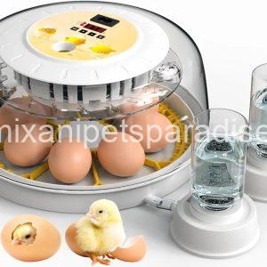 8 Egg Incubators for Hatching Eggs, Automatic Egg Turner and Egg Candle Tester,