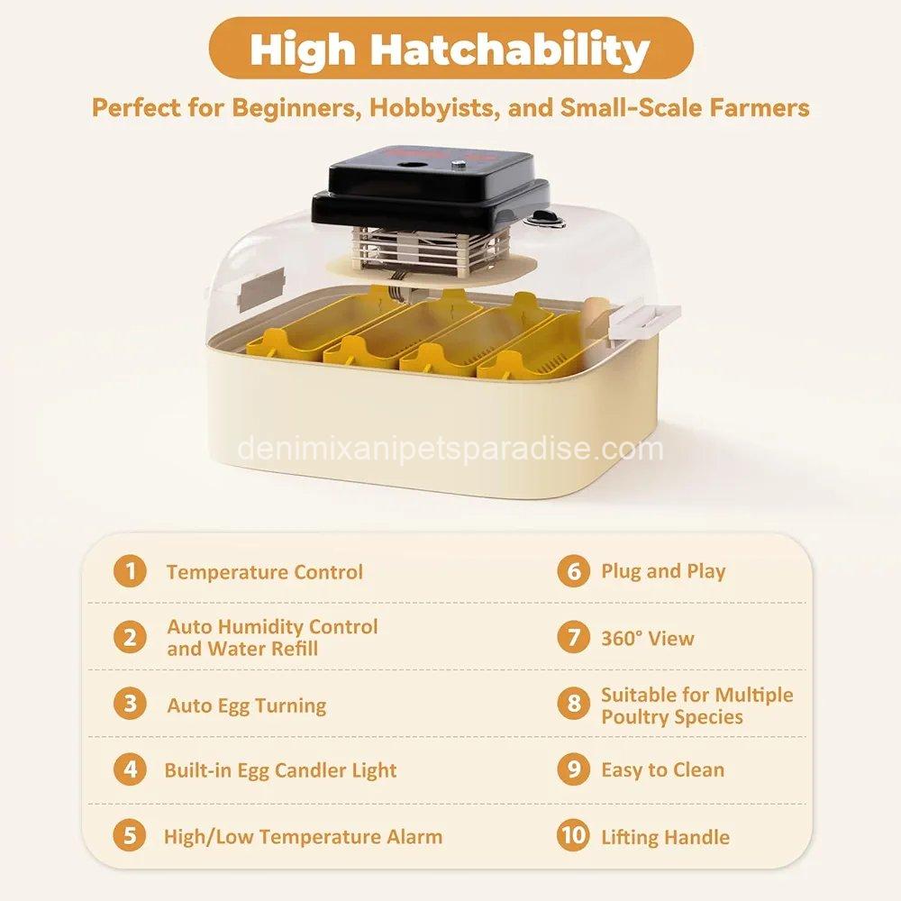 Egg Incubator with Automatic Egg Turning and Humidity Control,  9 Egg Incubator with Automatic Egg Turning and Humidity Control,  - Image 9