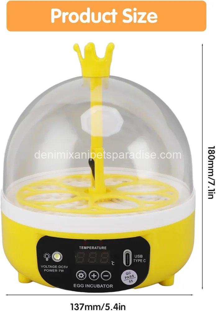 4 Eggs Mini Incubator with Transparent Lid,7W Automatic Temperature Humidity Control 3 4 Eggs Mini Incubator with Transparent Lid,7W Automatic Temperature Humidity Control - Image 3