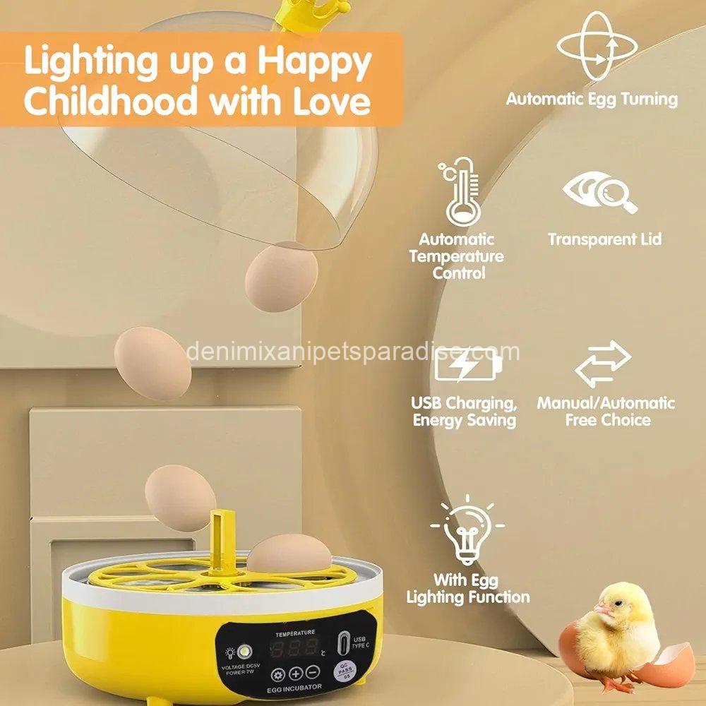 4 Eggs Mini Incubator with Transparent Lid,7W Automatic Temperature Humidity Control 7 4 Eggs Mini Incubator with Transparent Lid,7W Automatic Temperature Humidity Control - Image 7