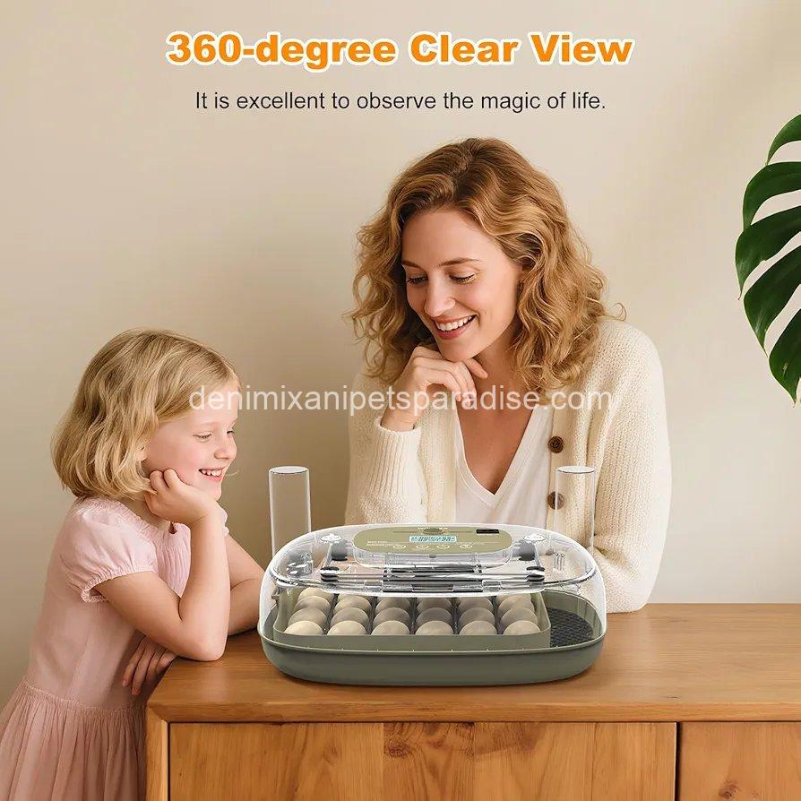 24 Egg Incubators for Hatching,Automatic Egg Turning and Temperature Control Humidity Display, 7 24 Egg Incubators for Hatching,Automatic Egg Turning and Temperature Control Humidity Display, - Image 7