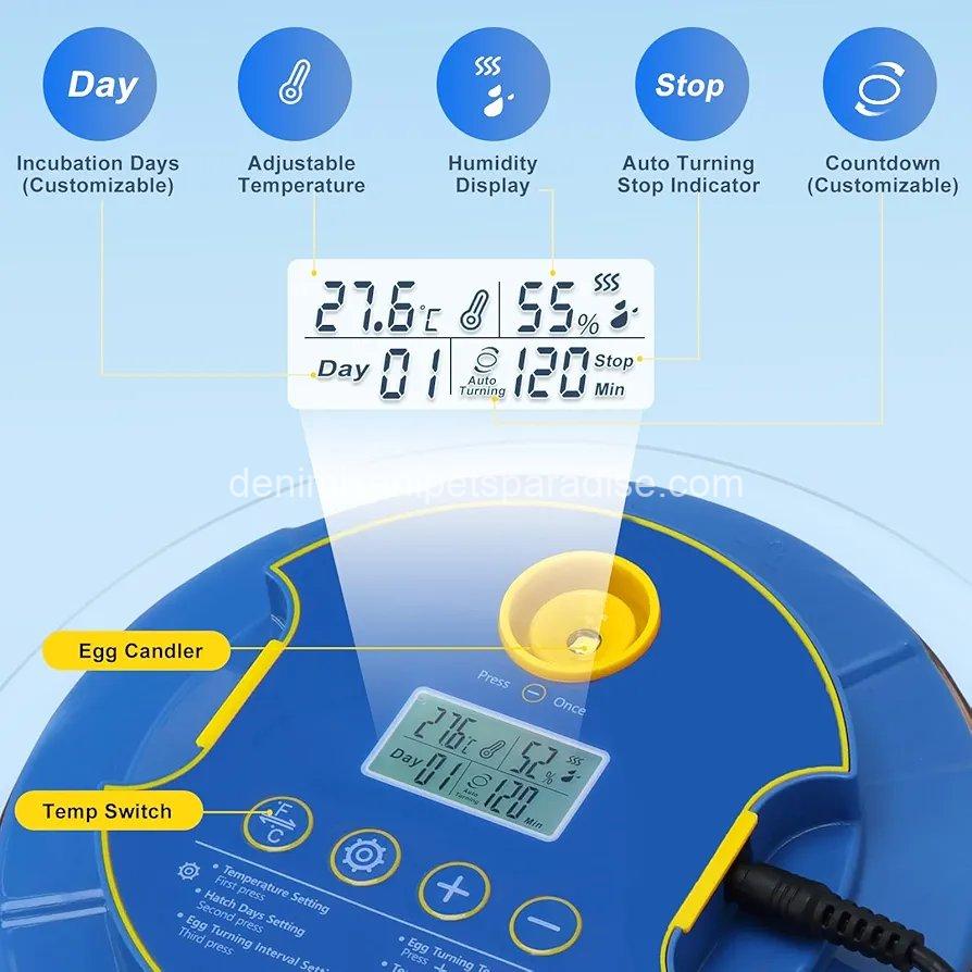 Skimzy Egg Incubator with Automatic Turning & Humidity Control 6 Skimzy Egg Incubator with Automatic Turning & Humidity Control - Image 6