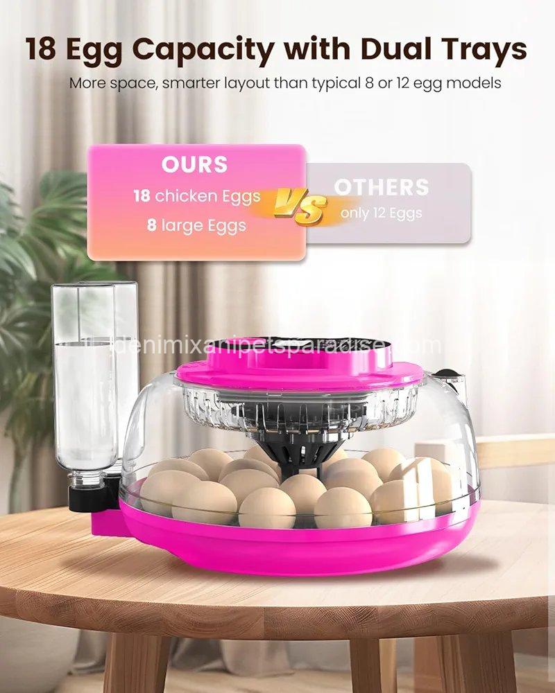 Incubator for Hatching Eggs, 18 Eggs Capacity, Incubators with Egg Candler,  2 Incubator for Hatching Eggs, 18 Eggs Capacity, Incubators with Egg Candler,  - Image 2